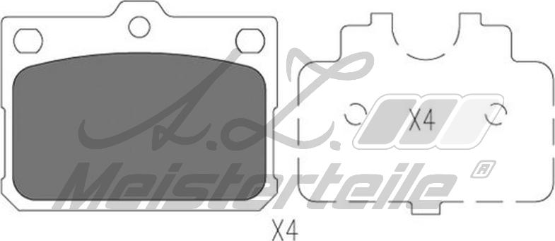 A.Z. Meisterteile AZMT-44-022-1936 - Kit de plaquettes de frein, frein à disque cwaw.fr