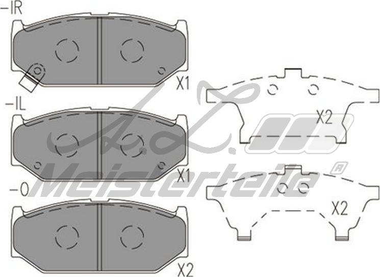 A.Z. Meisterteile AZMT-44-022-1920 - Kit de plaquettes de frein, frein à disque cwaw.fr