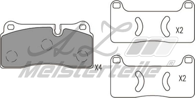 A.Z. Meisterteile AZMT-44-022-1972 - Kit de plaquettes de frein, frein à disque cwaw.fr