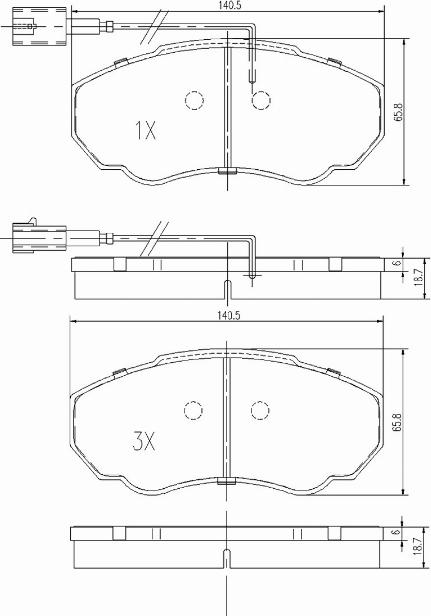 A.Z. Meisterteile AZMT-44-022-1449 - Kit de plaquettes de frein, frein à disque cwaw.fr