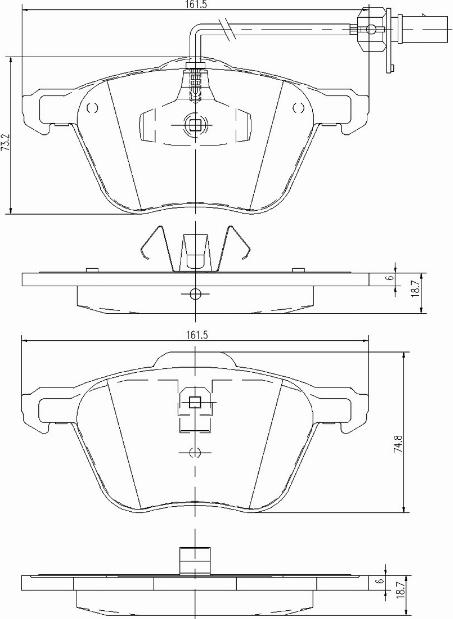 A.Z. Meisterteile AZMT-44-022-1454 - Kit de plaquettes de frein, frein à disque cwaw.fr