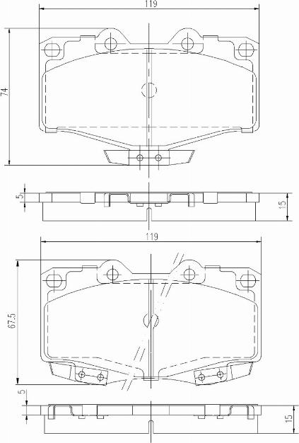 A.Z. Meisterteile AZMT-44-022-1404 - Kit de plaquettes de frein, frein à disque cwaw.fr