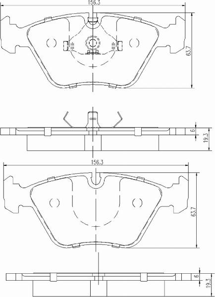 A.Z. Meisterteile AZMT-44-022-1400 - Kit de plaquettes de frein, frein à disque cwaw.fr