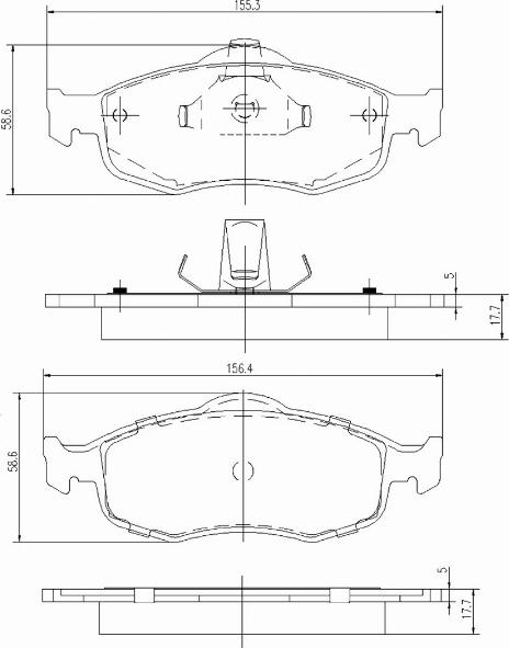 A.Z. Meisterteile AZMT-44-022-1415 - Kit de plaquettes de frein, frein à disque cwaw.fr