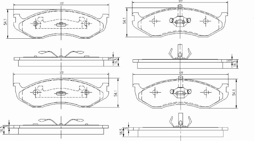 A.Z. Meisterteile AZMT-44-022-1423 - Kit de plaquettes de frein, frein à disque cwaw.fr