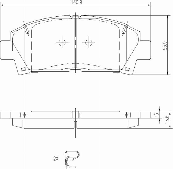 A.Z. Meisterteile AZMT-44-022-1422 - Kit de plaquettes de frein, frein à disque cwaw.fr