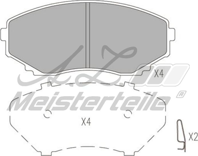 A.Z. Meisterteile AZMT-44-022-1548 - Kit de plaquettes de frein, frein à disque cwaw.fr