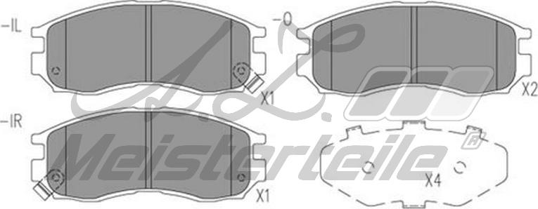 A.Z. Meisterteile AZMT-44-022-1563 - Kit de plaquettes de frein, frein à disque cwaw.fr