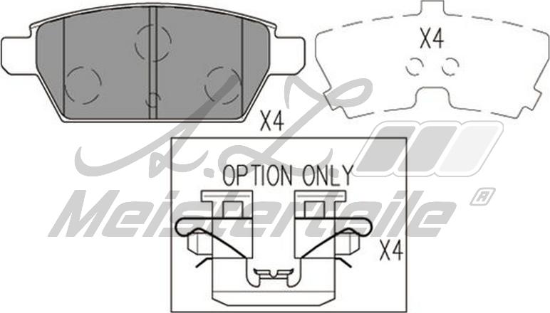 A.Z. Meisterteile AZMT-44-022-1505 - Kit de plaquettes de frein, frein à disque cwaw.fr