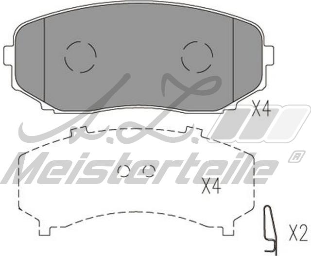 A.Z. Meisterteile AZMT-44-022-1585 - Kit de plaquettes de frein, frein à disque cwaw.fr