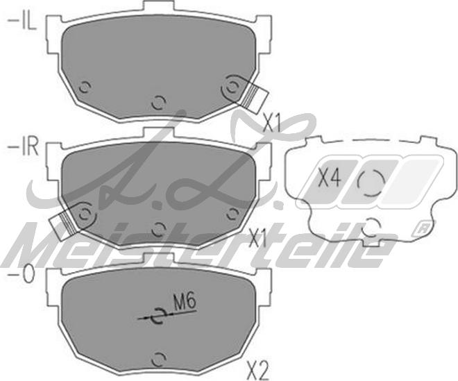 A.Z. Meisterteile AZMT-44-022-1530 - Kit de plaquettes de frein, frein à disque cwaw.fr