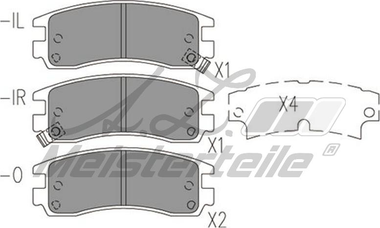 A.Z. Meisterteile AZMT-44-022-1694 - Kit de plaquettes de frein, frein à disque cwaw.fr