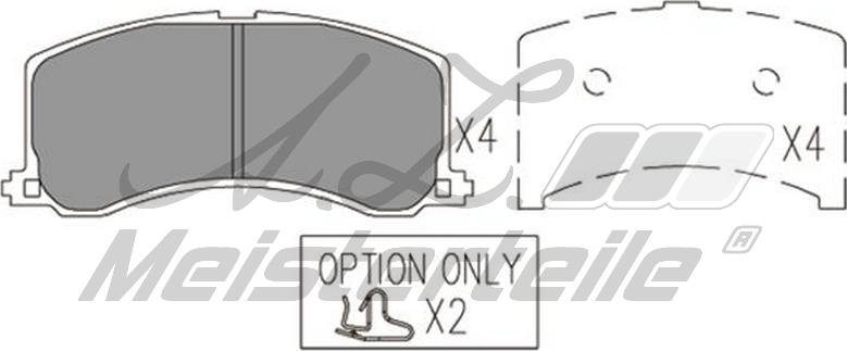 A.Z. Meisterteile AZMT-44-022-1696 - Kit de plaquettes de frein, frein à disque cwaw.fr