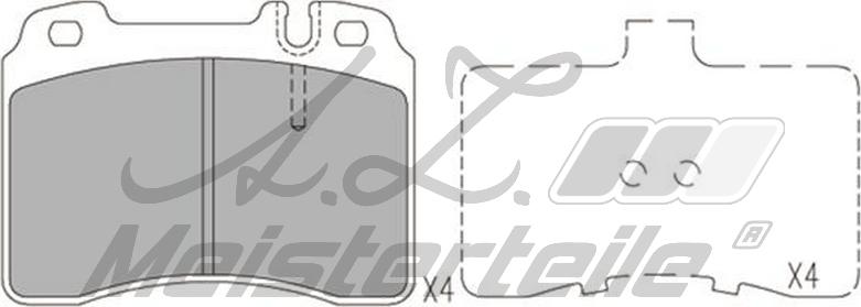 A.Z. Meisterteile AZMT-44-022-1693 - Kit de plaquettes de frein, frein à disque cwaw.fr