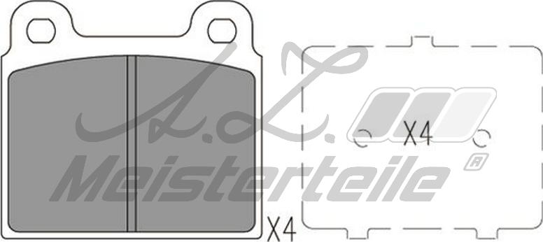 A.Z. Meisterteile AZMT-44-022-1642 - Kit de plaquettes de frein, frein à disque cwaw.fr