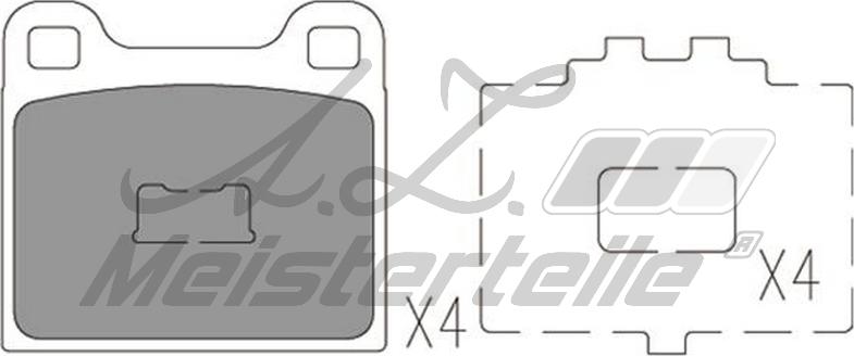 A.Z. Meisterteile AZMT-44-022-1619 - Kit de plaquettes de frein, frein à disque cwaw.fr