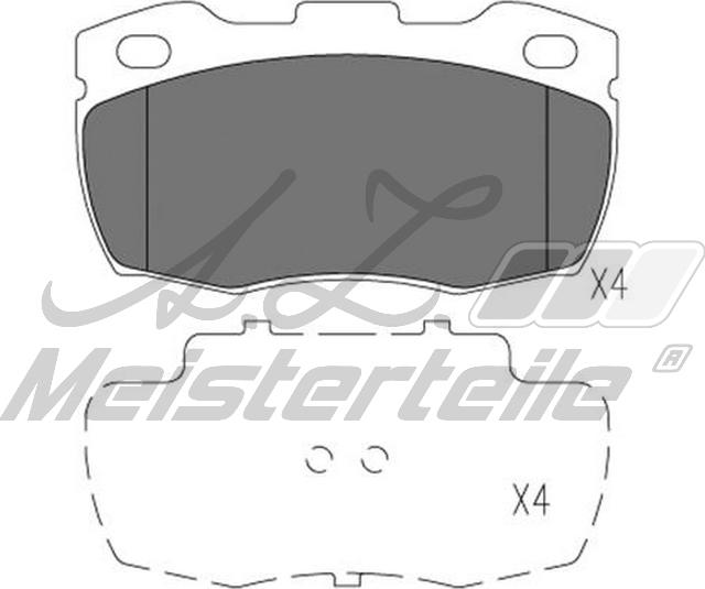 A.Z. Meisterteile AZMT-44-022-1616 - Kit de plaquettes de frein, frein à disque cwaw.fr