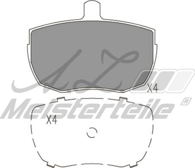 A.Z. Meisterteile AZMT-44-022-1630 - Kit de plaquettes de frein, frein à disque cwaw.fr