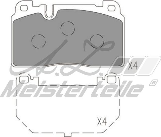 A.Z. Meisterteile AZMT-44-022-1633 - Kit de plaquettes de frein, frein à disque cwaw.fr