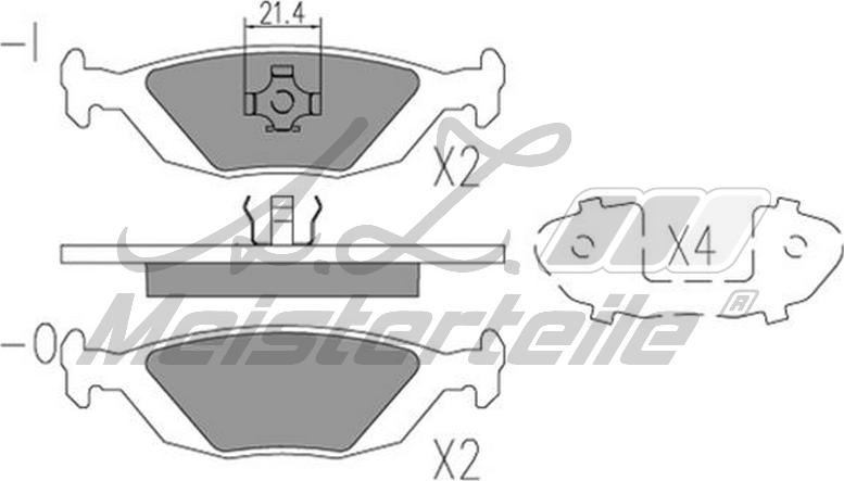 A.Z. Meisterteile AZMT-44-022-1632 - Kit de plaquettes de frein, frein à disque cwaw.fr