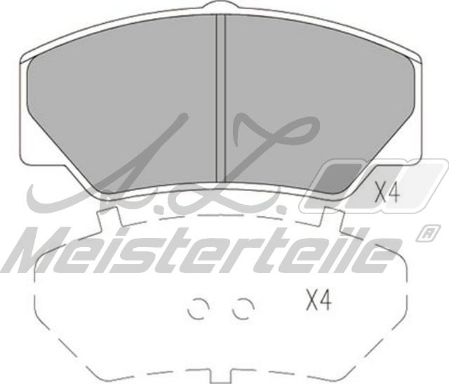 A.Z. Meisterteile AZMT-44-022-1625 - Kit de plaquettes de frein, frein à disque cwaw.fr