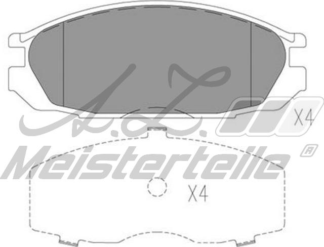 A.Z. Meisterteile AZMT-44-022-1627 - Kit de plaquettes de frein, frein à disque cwaw.fr