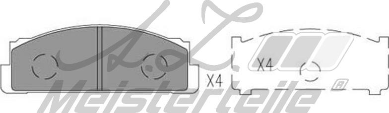 A.Z. Meisterteile AZMT-44-022-2148 - Kit de plaquettes de frein, frein à disque cwaw.fr