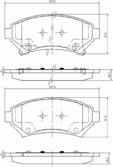 A.Z. Meisterteile AZMT-44-022-1044 - Kit de plaquettes de frein, frein à disque cwaw.fr