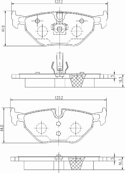 A.Z. Meisterteile AZMT-44-022-1053 - Kit de plaquettes de frein, frein à disque cwaw.fr