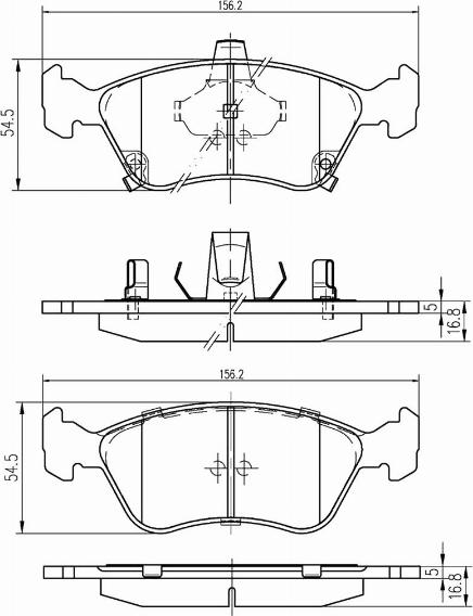 A.Z. Meisterteile AZMT-44-022-1057 - Kit de plaquettes de frein, frein à disque cwaw.fr