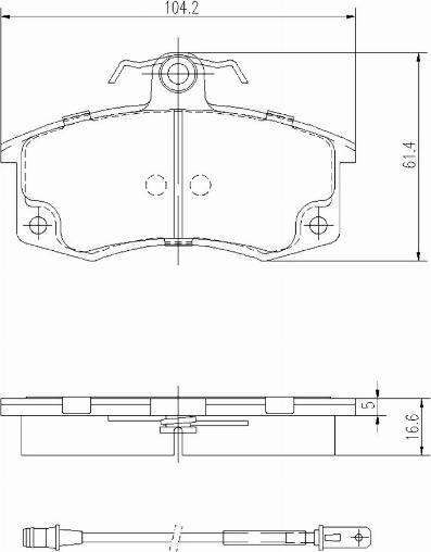 A.Z. Meisterteile AZMT-44-022-1060 - Kit de plaquettes de frein, frein à disque cwaw.fr