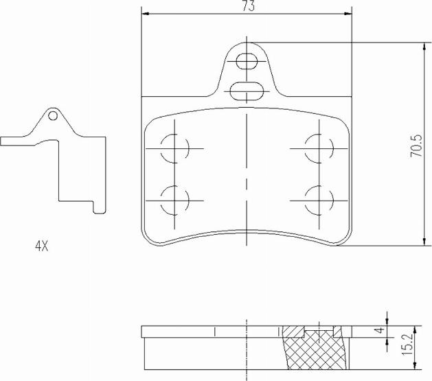 A.Z. Meisterteile AZMT-44-022-1087 - Kit de plaquettes de frein, frein à disque cwaw.fr