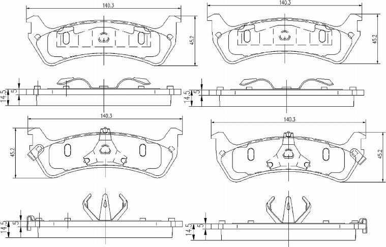 A.Z. Meisterteile AZMT-44-022-1037 - Kit de plaquettes de frein, frein à disque cwaw.fr