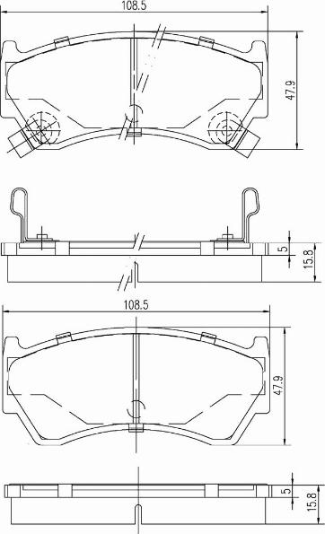 A.Z. Meisterteile AZMT-44-022-1021 - Kit de plaquettes de frein, frein à disque cwaw.fr