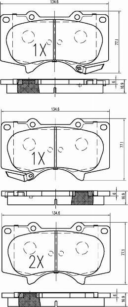 A.Z. Meisterteile AZMT-44-022-1194 - Kit de plaquettes de frein, frein à disque cwaw.fr