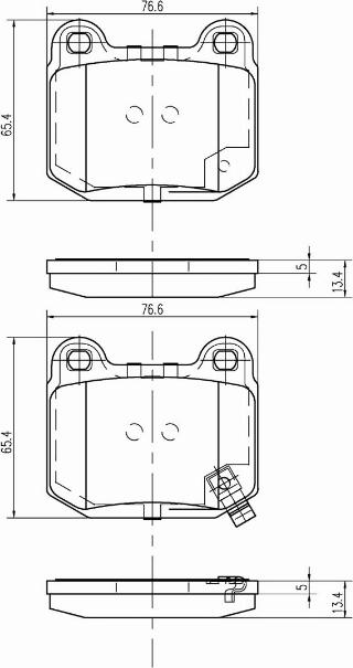 A.Z. Meisterteile AZMT-44-022-1149 - Kit de plaquettes de frein, frein à disque cwaw.fr