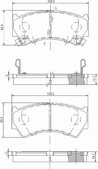 A.Z. Meisterteile AZMT-44-022-1146 - Kit de plaquettes de frein, frein à disque cwaw.fr