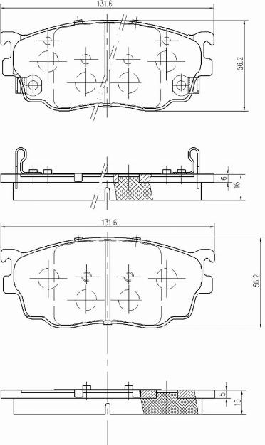 A.Z. Meisterteile AZMT-44-022-1148 - Kit de plaquettes de frein, frein à disque cwaw.fr