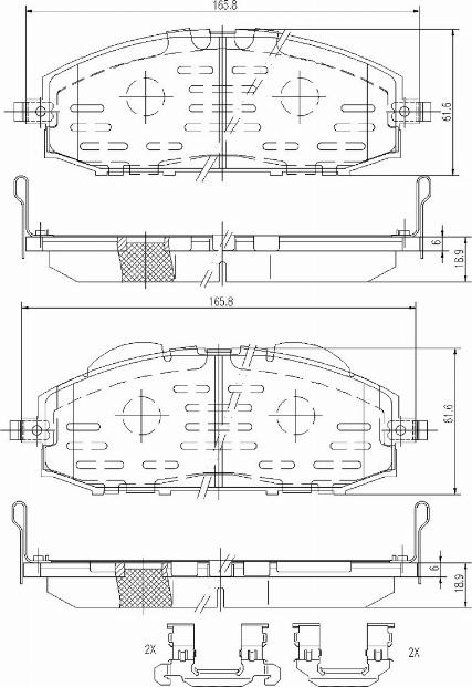 A.Z. Meisterteile AZMT-44-022-1154 - Kit de plaquettes de frein, frein à disque cwaw.fr