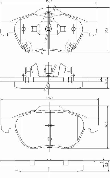 A.Z. Meisterteile AZMT-44-022-1104 - Kit de plaquettes de frein, frein à disque cwaw.fr