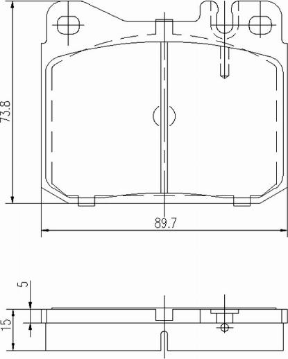 A.Z. Meisterteile AZMT-44-022-1100 - Kit de plaquettes de frein, frein à disque cwaw.fr