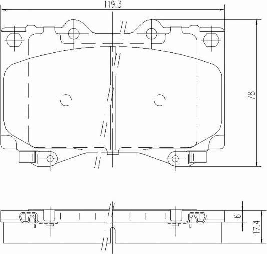 A.Z. Meisterteile AZMT-44-022-1108 - Kit de plaquettes de frein, frein à disque cwaw.fr