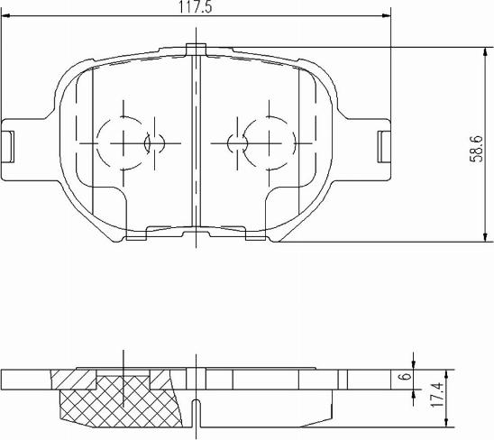 A.Z. Meisterteile AZMT-44-022-1135 - Kit de plaquettes de frein, frein à disque cwaw.fr