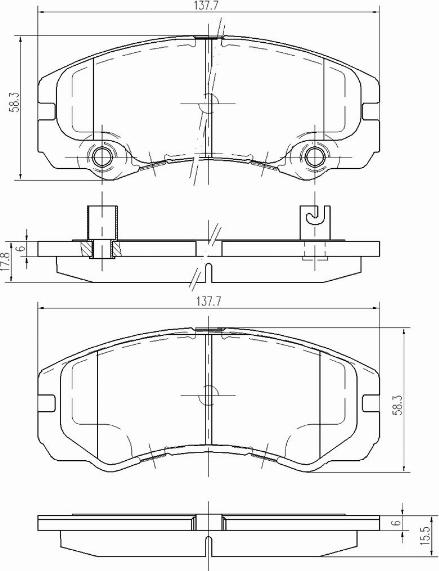 A.Z. Meisterteile AZMT-44-022-1127 - Kit de plaquettes de frein, frein à disque cwaw.fr