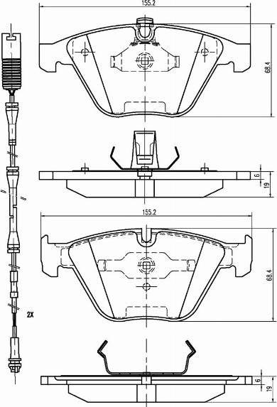 A.Z. Meisterteile AZMT-44-022-1175 - Kit de plaquettes de frein, frein à disque cwaw.fr