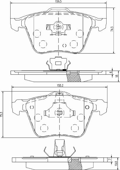 A.Z. Meisterteile AZMT-44-022-1177 - Kit de plaquettes de frein, frein à disque cwaw.fr