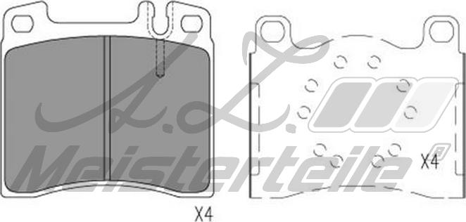 A.Z. Meisterteile AZMT-44-022-1898 - Kit de plaquettes de frein, frein à disque cwaw.fr