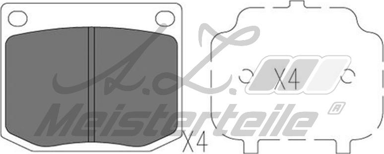 A.Z. Meisterteile AZMT-44-022-1846 - Kit de plaquettes de frein, frein à disque cwaw.fr