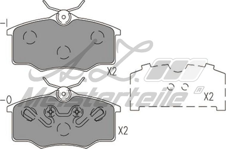 A.Z. Meisterteile AZMT-44-022-1852 - Kit de plaquettes de frein, frein à disque cwaw.fr