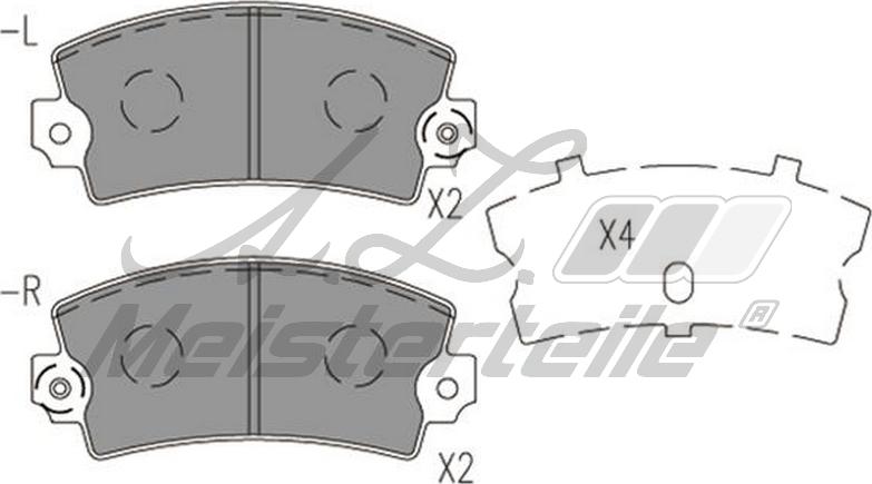 A.Z. Meisterteile AZMT-44-022-1857 - Kit de plaquettes de frein, frein à disque cwaw.fr